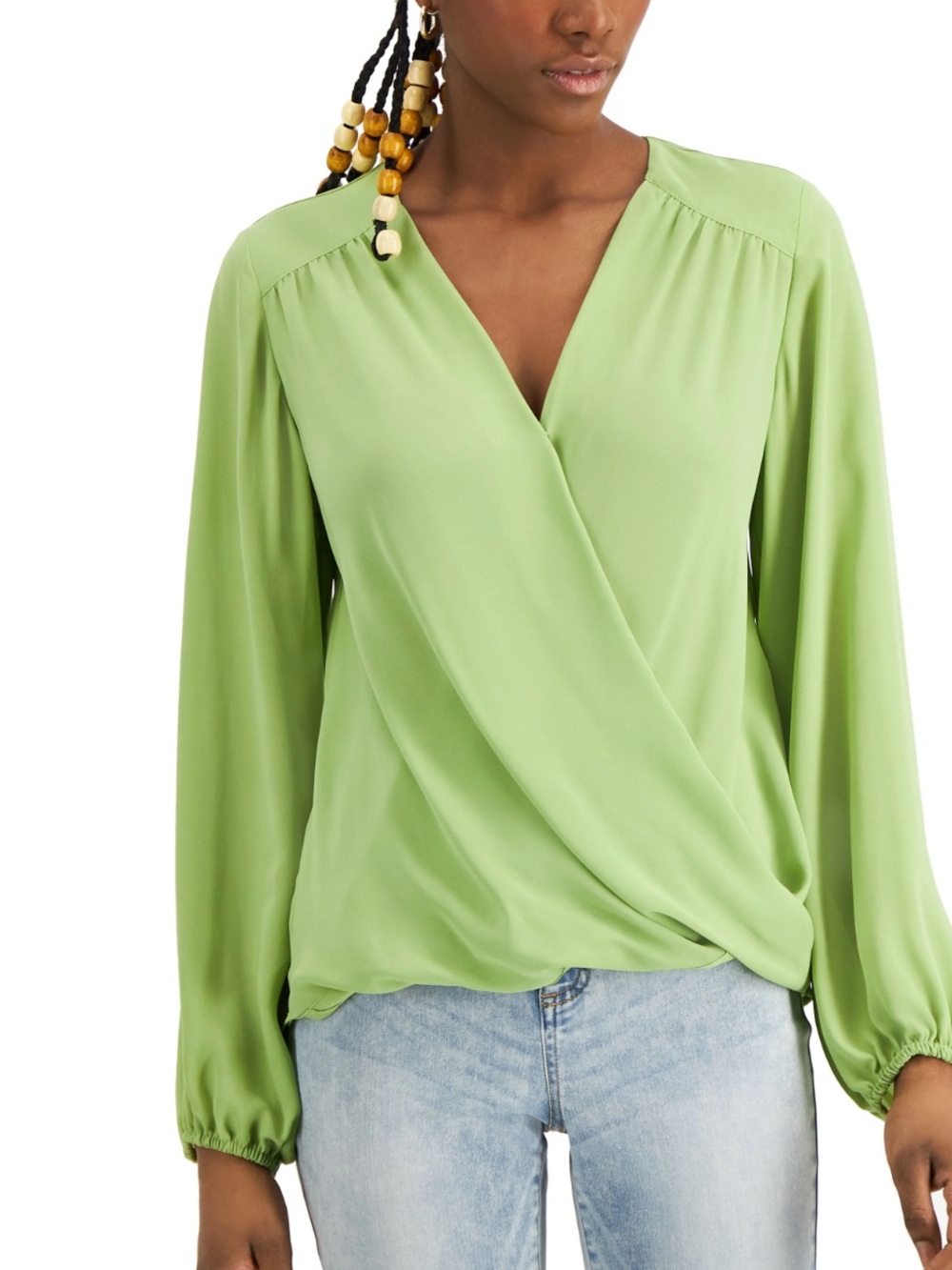 Loft wrap top blouse size Small